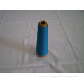 Anti-pilling Blue Dope Polyester Dyed Yarn , 50s Color Yarn